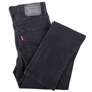Levi's 510 Skinny Jeans Kids Size 14 Black Performance Stretch Denim Adj Waist